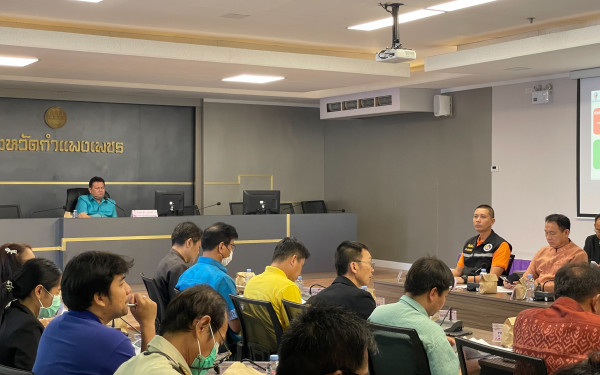 หน่วยวิจัย 3E ร่วมกับสำนักงานทรัพยากรธรรมชาติและสิ่งแวดล้อมจังหวัดกำแพงเพชร จัดการประชุมคณะทำงานด้านการเปลี่ยนแปลงสภาพภูมิอากาศระดับจังหวัด ครั้งที่ 4/2566 ภายใต้โครงการการพัฒนาศักยภาพสำนักงานทรัพยากรธรรมชาติและสิ่งแวดล้อมจังหวัด จังหวัดกำแพงเพชร