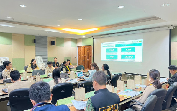 หน่วยวิจัย 3E ร่วมกับสำนักงานทรัพยากรธรรมชาติและสิ่งแวดล้อมจังหวัดหนองบัวลำภู จัดการประชุมคณะทำงานด้านการเปลี่ยนแปลงสภาพภูมิอากาศระดับจังหวัด ครั้งที่ 4/2566 ภายใต้โครงการการพัฒนาศักยภาพสำนักงานทรัพยากรธรรมชาติและสิ่งแวดล้อมจังหวัด