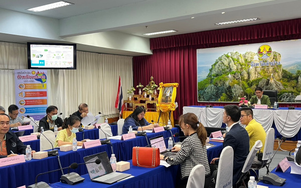 หน่วยวิจัย 3E ร่วมกับสำนักงานทรัพยากรธรรมชาติและสิ่งแวดล้อมจังหวัดลำปาง จัดการประชุมคณะทำงานด้านการเปลี่ยนแปลงสภาพภูมิอากาศระดับจังหวัด ครั้งที่ 4/2566 ภายใต้โครงการการพัฒนาศักยภาพสำนักงานทรัพยากรธรรมชาติและสิ่งแวดล้อมจังหวัด 