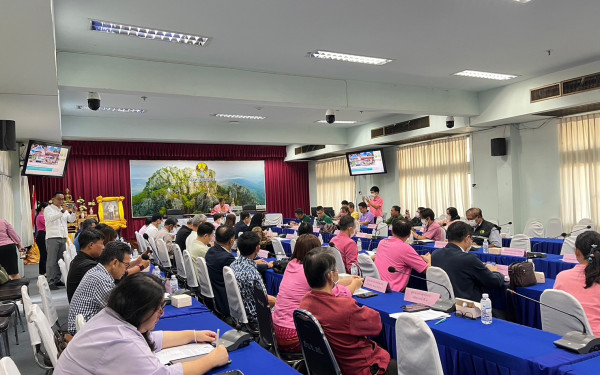 หน่วยวิจัย 3E ร่วมกับสำนักงานทรัพยากรธรรมชาติและสิ่งแวดล้อมจังหวัดลำปาง จัดการประชุมคณะทำงานด้านการเปลี่ยนแปลงสภาพภูมิอากาศระดับจังหวัด ครั้งที่ 5/2566 ภายใต้โครงการการพัฒนาศักยภาพสำนักงานทรัพยากรธรรมชาติและสิ่งแวดล้อมจังหวัด