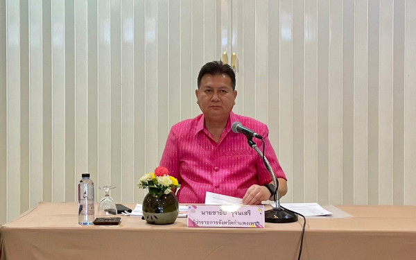 หน่วยวิจัย 3E ร่วมกับ ทสจ.กำแพงเพชร จัดการประชุมคณะทำงานด้านการเปลี่ยนแปลงสภาพภูมิอากาศระดับจังหวัด ครั้งที่ 5/2566 เพื่อสรุปผลการดำเนินโครงการ ภายใต้โครงการการพัฒนาศักยภาพสำนักงานทรัพยากรธรรมชาติและสิ่งแวดล้อมจังหวัด จังหวัดกำแพงเพชร