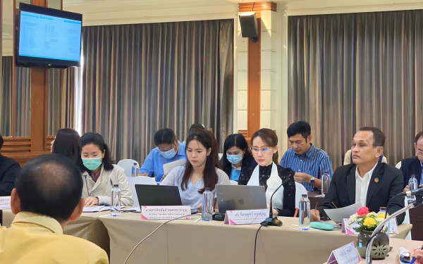 หน่วยวิจัย 3E ร่วมกับ ทสจ.กำแพงเพชร จัดการประชุมคณะทำงานด้านการเปลี่ยนแปลงสภาพภูมิอากาศระดับจังหวัด ครั้งที่ 5/2566 เพื่อสรุปผลการดำเนินโครงการ ภายใต้โครงการการพัฒนาศักยภาพสำนักงานทรัพยากรธรรมชาติและสิ่งแวดล้อมจังหวัด จังหวัดกำแพงเพชร