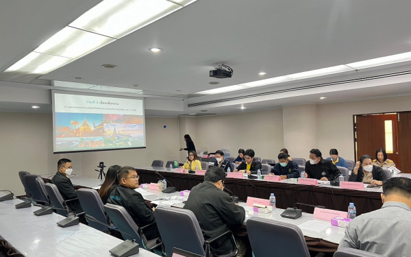 หน่วยวิจัย 3E ร่วมกับ ทสจ.เชียงใหม่ จัดประชุมคณะทำงานด้านการเปลี่ยนแปลงสภาพภูมิอากาศระดับจังหวัด ครั้งที่ 5/2566 เพื่อสรุปผลการดำเนินโครงการ ภายใต้โครงการการพัฒนาศักยภาพสำนักงานทรัพยากรธรรมชาติและสิ่งแวดล้อมจังหวัด จังหวัดเชียงใหม่