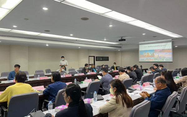 หน่วยวิจัย 3E ร่วมกับ ทสจ.เชียงใหม่ จัดประชุมคณะทำงานด้านการเปลี่ยนแปลงสภาพภูมิอากาศระดับจังหวัด ครั้งที่ 5/2566 เพื่อสรุปผลการดำเนินโครงการ ภายใต้โครงการการพัฒนาศักยภาพสำนักงานทรัพยากรธรรมชาติและสิ่งแวดล้อมจังหวัด จังหวัดเชียงใหม่