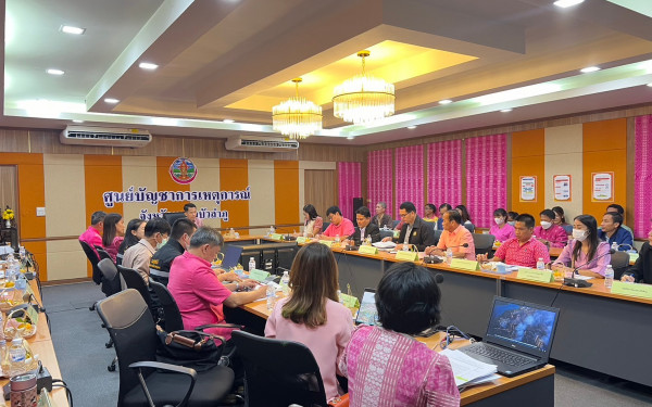 หน่วยวิจัย 3E ร่วมกับ ทสจ.หนองบัวลำภู จัดประชุมคณะทำงานด้านการเปลี่ยนแปลงสภาพภูมิอากาศระดับจังหวัด ครั้งที่ 5/2566 เพื่อสรุปผลการดำเนินโครงการ ภายใต้โครงการการพัฒนาศักยภาพสำนักงานทรัพยากรธรรมชาติและสิ่งแวดล้อมจังหวัด จังหวัดหนองบัวลำภู