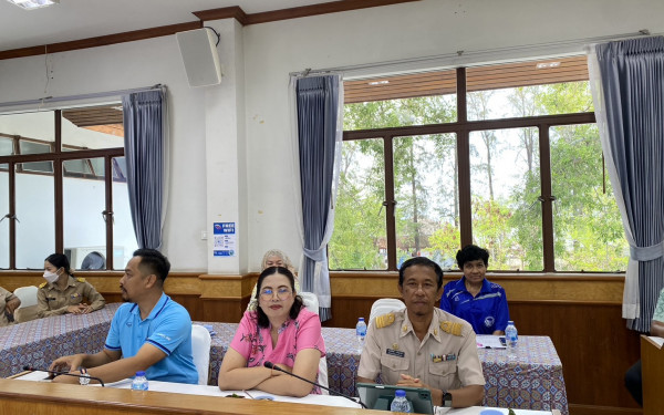 หน่วยวิจัย 3E CMU ร่วมกับ TGO ดำเนินการทวนสอบข้อมูลคาร์บอนฟุตพริ้นท์ขององค์กร ณ สำนักงานเทศบาลตำบลราไวย์ จังหวัดภูเก็ต