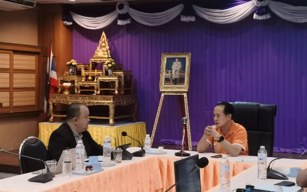 หน่วยวิจัย 3E CMU ร่วมกับ TGO ดำเนินการทวนสอบข้อมูลคาร์บอนฟุตพริ้นท์ขององค์กร ณ สำนักงานเทศบาลเมืองวารินชำราบ จังหวัดอุบลราชธานี