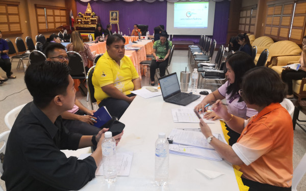 หน่วยวิจัย 3E CMU ร่วมกับ TGO ดำเนินการทวนสอบข้อมูลคาร์บอนฟุตพริ้นท์ขององค์กร ณ สำนักงานเทศบาลเมืองวารินชำราบ จังหวัดอุบลราชธานี