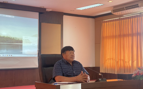 หน่วยวิจัย 3E CMU ร่วมกับ TGO ดำเนินการทวนสอบข้อมูลคาร์บอนฟุตพริ้นท์ขององค์กร ณ สำนักงานเทศบาลตำบลบ้านดู่ จังหวัดเชียงราย