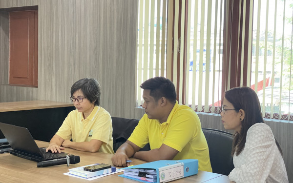 หน่วยวิจัย 3E CMU ร่วมกับ TGO ดำเนินการทวนสอบข้อมูลคาร์บอนฟุตพริ้นท์ขององค์กร ณ สำนักงานเทศบาลเมืองนครนายก จังหวัดนครนายก