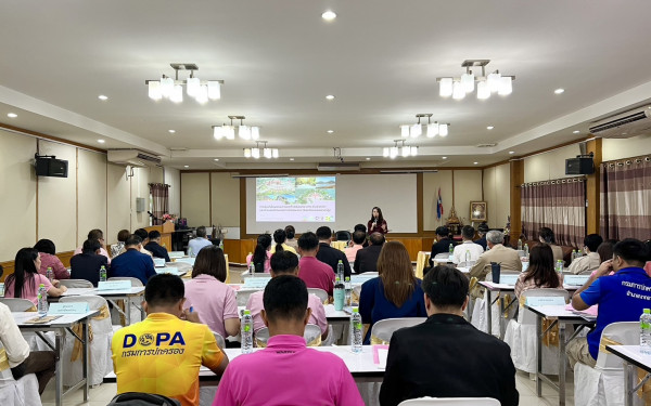 หน่วยวิจัย 3E ร่วมเป็นวิทยากรอบรมเชิงปฏิบัติการขับเคลื่อนแผนการลดก๊าซเรือนกระจกระดับจังหวัดและกําหนดเป้าหมายการดำเนินงาน จังหวัดหนองบัวลำภู