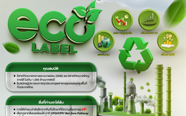 SMEs ไทยห้ามพลาด! โอกาสยกระดับธุรกิจสู่ความยั่งยืนกับโครงการ ECO LABEL Phase 2 มาถึงแล้ว!