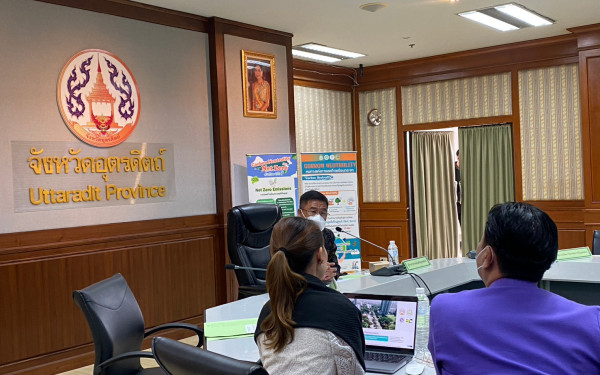 หน่วยวิจัย 3E CMU ร่วมกับสำนักงานทรัพยากรธรรมชาติและสิ่งแวดล้อมจังหวัดอุตรดิตถ์ ประชุมคณะทำงานด้านการเปลี่ยนแปลงสภาพภูมิอากาศระดับจังหวัด ครั้งที่ 2/2566