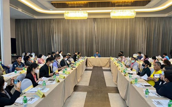 หน่วยวิจัย 3E มช. ร่วมกับสำนักงานทรัพยากรธรรมชาติและสิ่งแวดล้อมจังหวัดสมุทรสาคร ประชุมคณะทำงานด้านการเปลี่ยนแปลงสภาพภูมิอากาศระดับจังหวัด ครั้งที่ 3/2566 