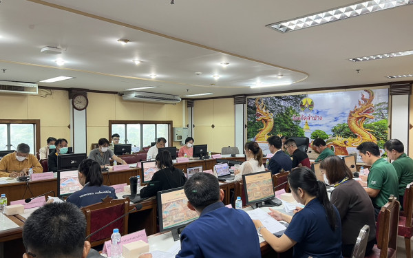 หน่วยวิจัย (3E) ร่วมกับสำนักงานทรัพยากรธรรมชาติและสิ่งแวดล้อมจังหวัดลำปาง ประชุมคณะทำงานด้านการเปลี่ยนแปลงสภาพภูมิอากาศระดับจังหวัด (จังหวัดลำปาง) ครั้งที่ 3/2566