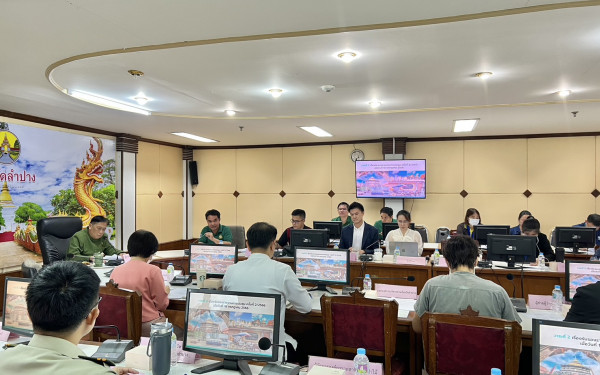 หน่วยวิจัย (3E) ร่วมกับสำนักงานทรัพยากรธรรมชาติและสิ่งแวดล้อมจังหวัดลำปาง ประชุมคณะทำงานด้านการเปลี่ยนแปลงสภาพภูมิอากาศระดับจังหวัด (จังหวัดลำปาง) ครั้งที่ 3/2566