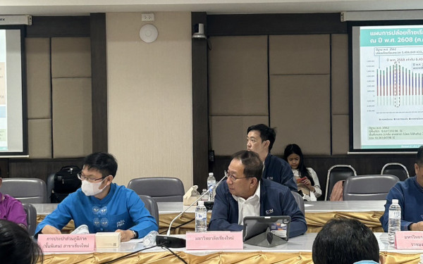 หน่วยวิจัย (3E) ร่วมกับสำนักงานทรัพยากรธรรมชาติและสิ่งแวดล้อมจังหวัดเชียงใหม่ ประชุมคณะทำงานด้านการเปลี่ยนแปลงสภาพภูมิอากาศระดับจังหวัด จังหวัดเชียงใหม่ ครั้งที่ 3/2566