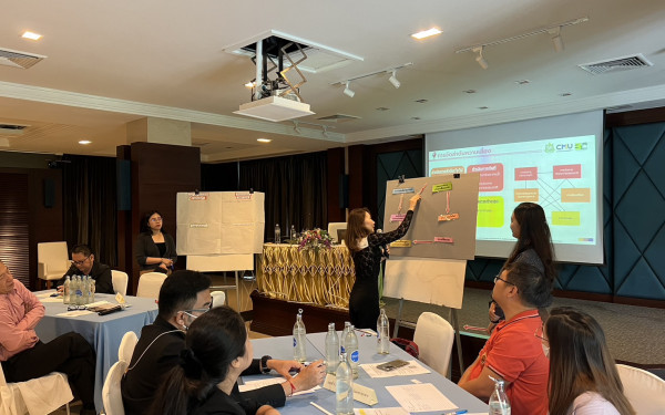 หน่วยวิจัย 3E ร่วมกับสำนักงานทรัพยากรธรรมชาติและสิ่งแวดล้อมจังหวัดกำแพงเพชร จัดประชุมระดมความคิดเห็นเพื่อจัดทำมาตรการและแผนปฏิบัติการปรับตัวต่อผลกระทบจากการเปลี่ยนแปลงสภาพภูมิอากาศ (Focus group)