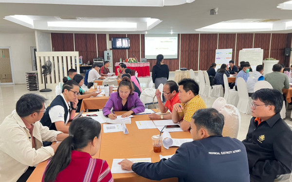 หน่วยวิจัย 3E ร่วมกับสำนักงานทรัพยากรธรรมชาติและสิ่งแวดล้อมจังหวัดหนองบัวลำภูจัดประชุมระดมความคิดเห็นเพื่อจัดทำมาตรการและแผนปฏิบัติการปรับตัวต่อผลกระทบจากการเปลี่ยนแปลงสภาพภูมิอากาศ (Focus group)