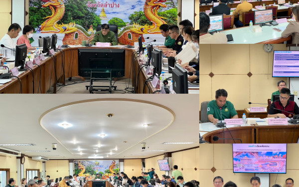 หน่วยวิจัย (3E) ร่วมกับสำนักงานทรัพยากรธรรมชาติและสิ่งแวดล้อมจังหวัดลำปาง ประชุมคณะทำงานด้านการเปลี่ยนแปลงสภาพภูมิอากาศระดับจังหวัด (จังหวัดลำปาง) ครั้งที่ 3/2566